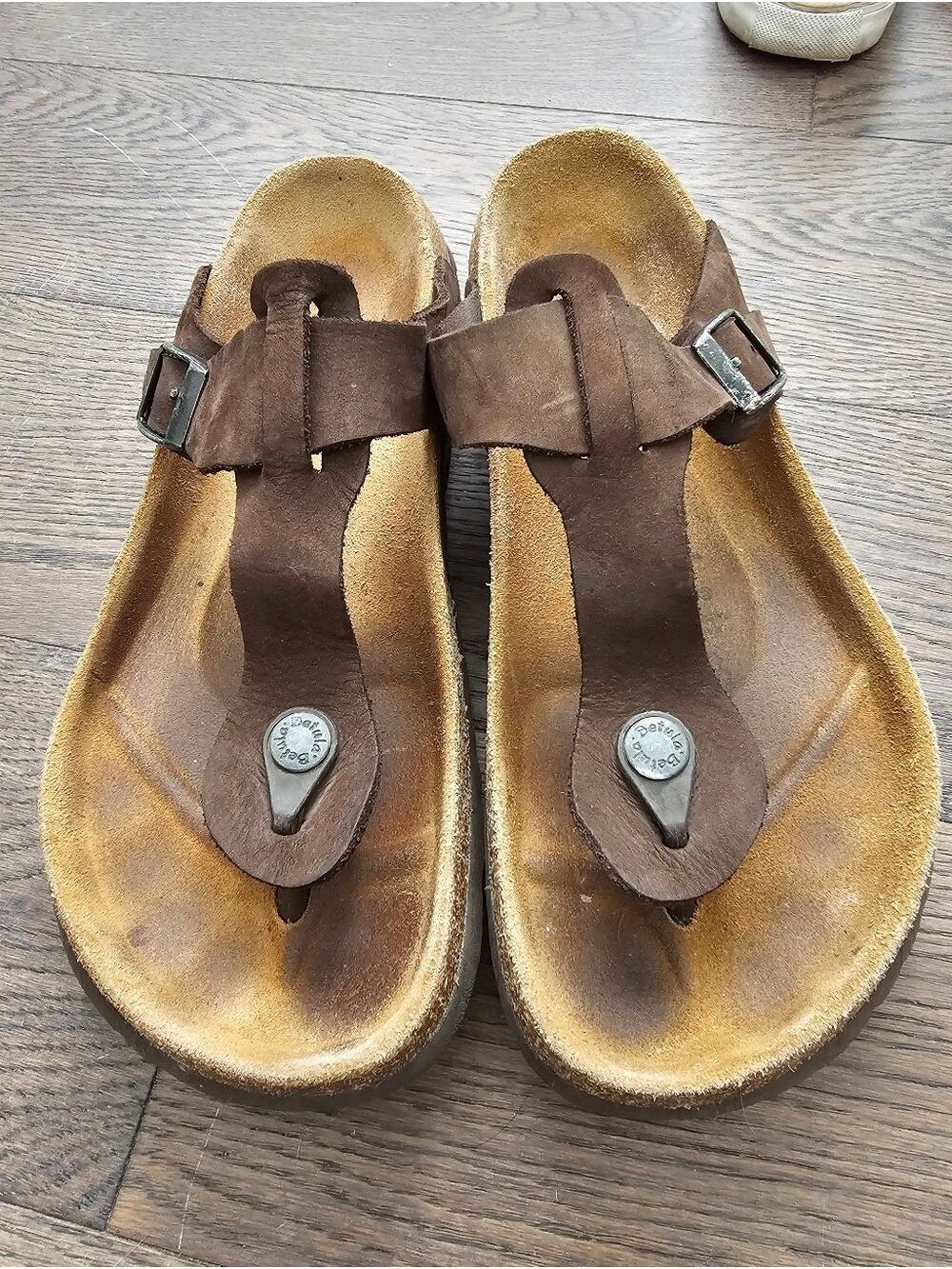 Betula By Birkenstock Brown Thong Sandals Size 9